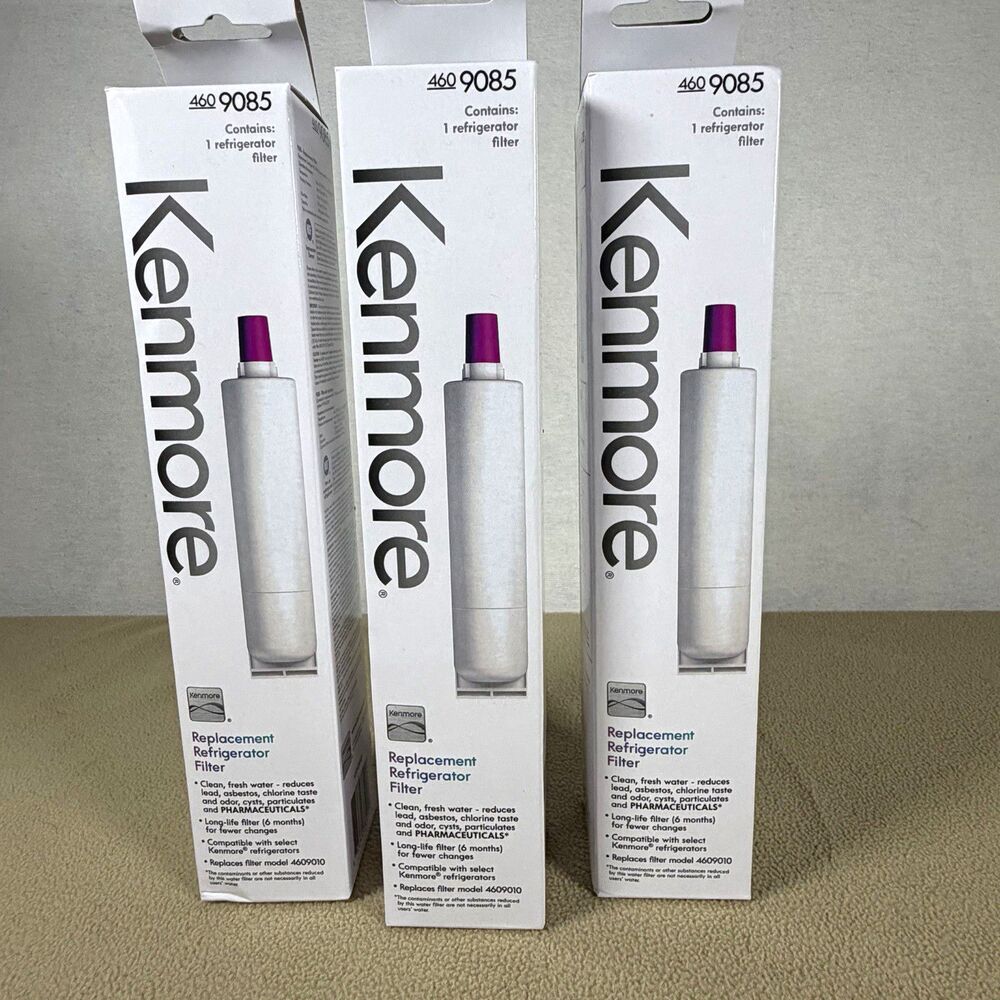 Lot of 3 Kenmore Genuine Refrigerator Water Filters – Model 460 9085/46-9085 N